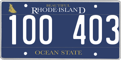 RI license plate 100403