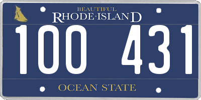 RI license plate 100431