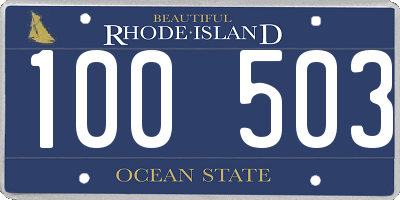 RI license plate 100503