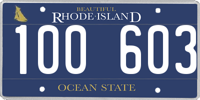RI license plate 100603