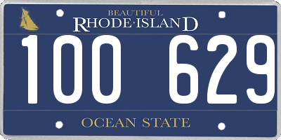 RI license plate 100629