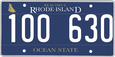 RI license plate 100630