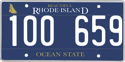 RI license plate 100659