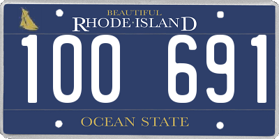RI license plate 100691