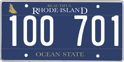 RI license plate 100701