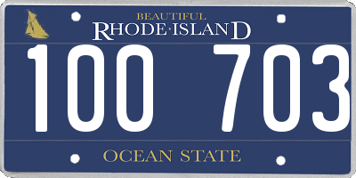 RI license plate 100703
