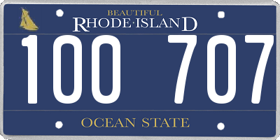 RI license plate 100707