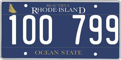 RI license plate 100799