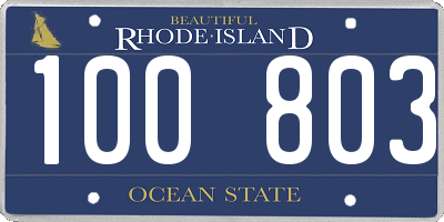 RI license plate 100803