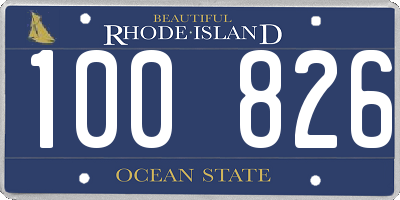 RI license plate 100826