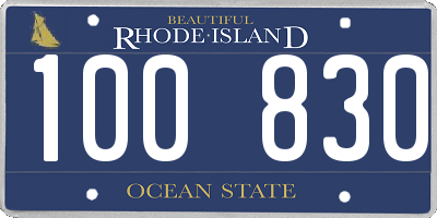RI license plate 100830