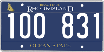 RI license plate 100831
