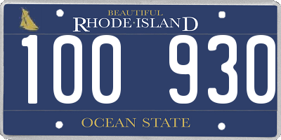 RI license plate 100930