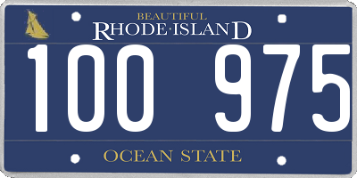 RI license plate 100975