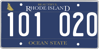 RI license plate 101020