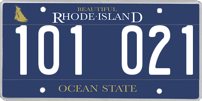 RI license plate 101021