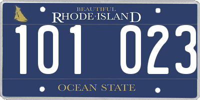 RI license plate 101023