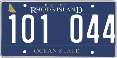 RI license plate 101044