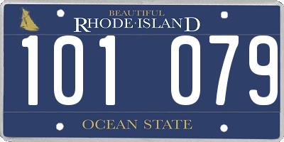 RI license plate 101079