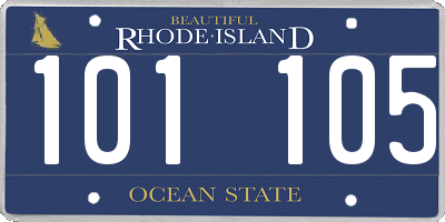 RI license plate 101105