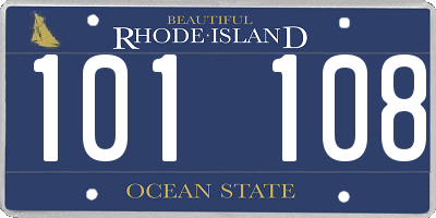RI license plate 101108