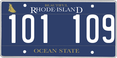 RI license plate 101109
