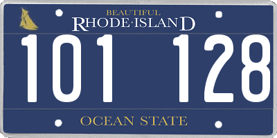 RI license plate 101128