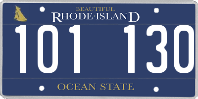 RI license plate 101130