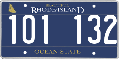 RI license plate 101132