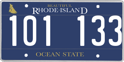 RI license plate 101133