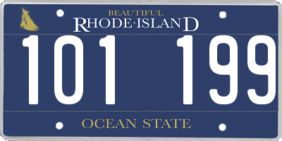 RI license plate 101199