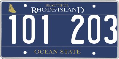 RI license plate 101203