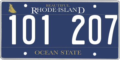 RI license plate 101207