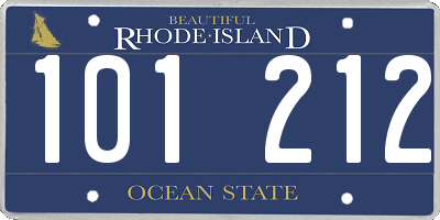 RI license plate 101212