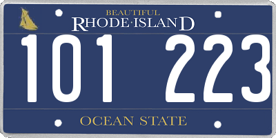 RI license plate 101223