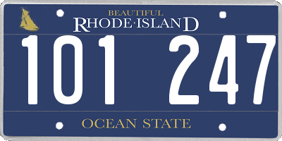 RI license plate 101247