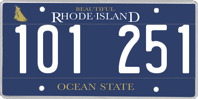 RI license plate 101251