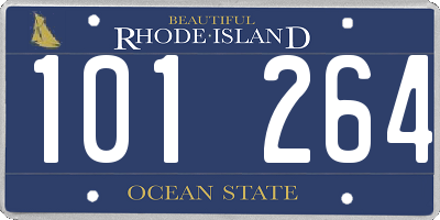 RI license plate 101264