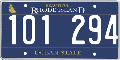 RI license plate 101294