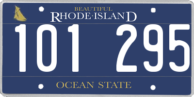 RI license plate 101295