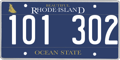 RI license plate 101302