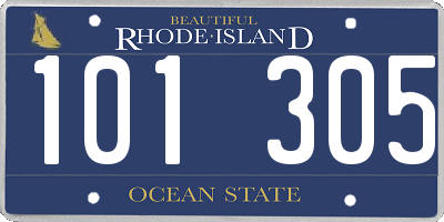 RI license plate 101305