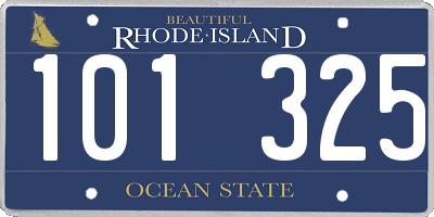 RI license plate 101325