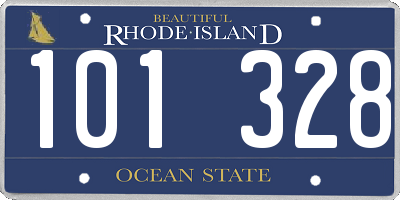 RI license plate 101328
