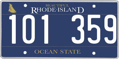 RI license plate 101359
