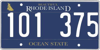 RI license plate 101375