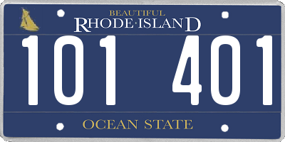 RI license plate 101401