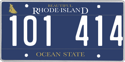 RI license plate 101414