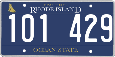RI license plate 101429