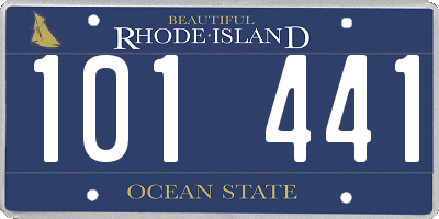 RI license plate 101441